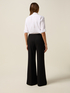 Pantalon palazzo en tissu crêpe image number 1