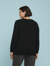 Crew neck sweater in viscose blend image number 1