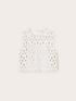 Top en tissu enduit effet broderie anglaise image number 4