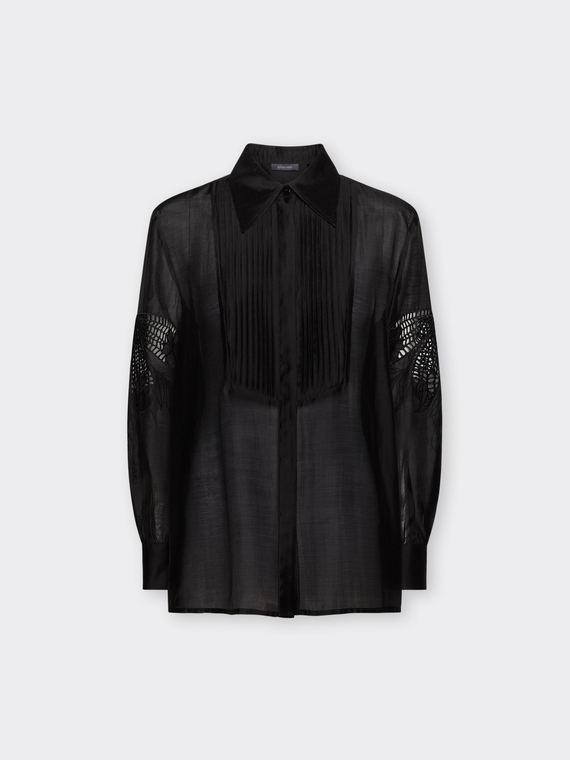 Chemise en organza brod&eacute;e