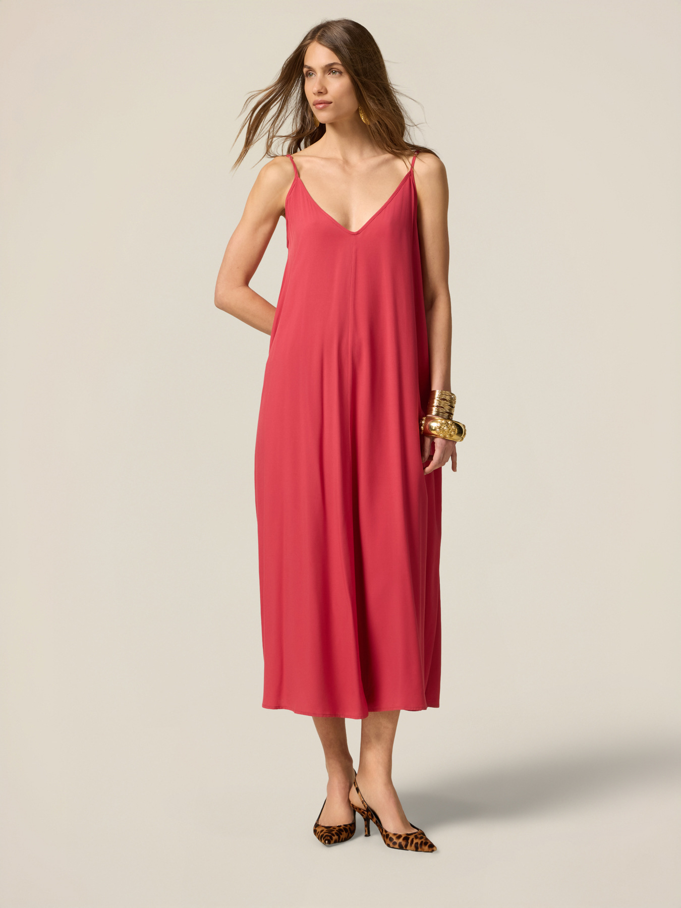 Long viscose dress image number 0