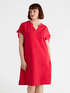 Dress with drawstring on the shoulders image number 3