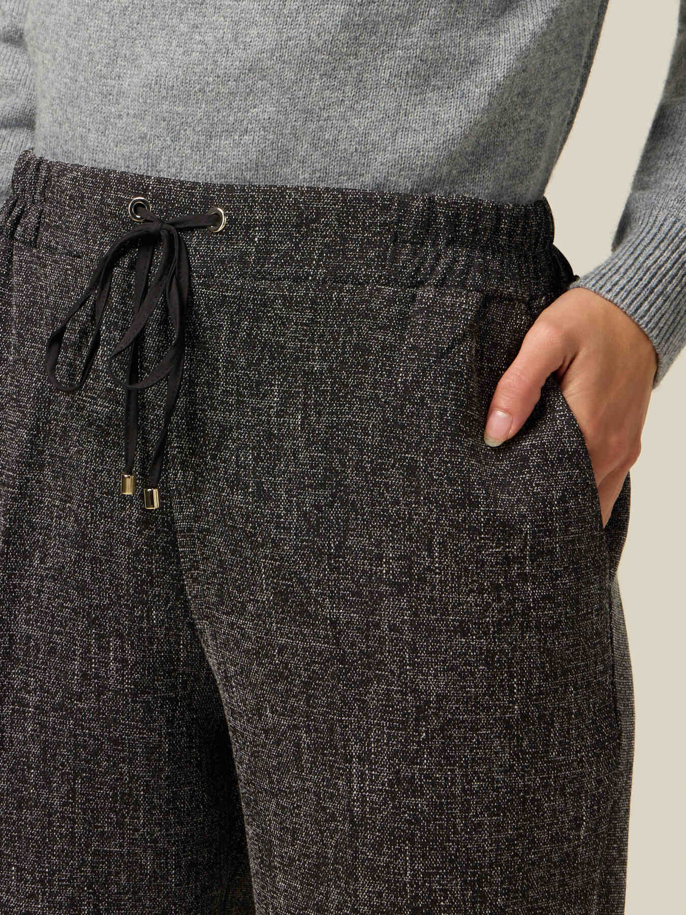 Joggers in tessuto mélange image number 2