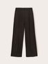 Palazzo pants in yarn-dyed fabric image number 4