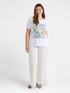 T-shirt with majolica print image number 2