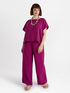 Opaque satin trousers image number 2
