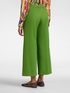 Pantalon cropped en gabardine image number 1