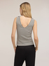 Striped top with lace trim image number 1