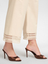 Pantaloni misto cotone con pizzo image number 3