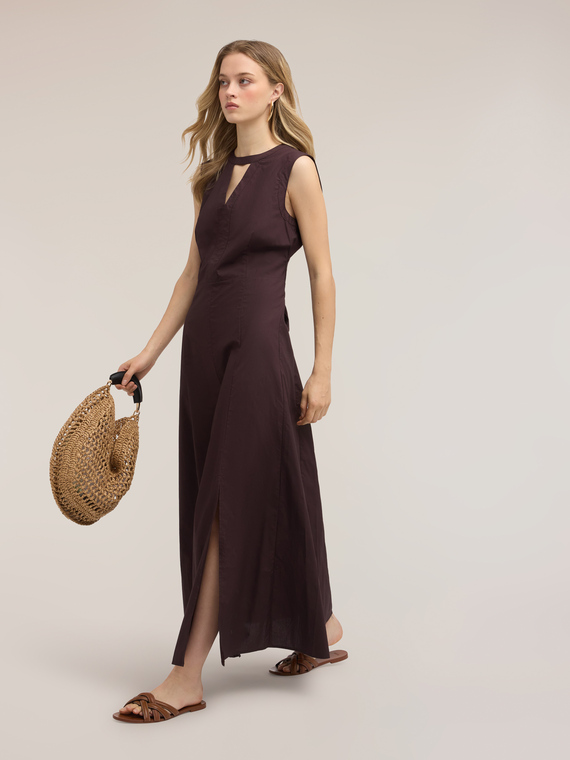 A-line poplin dress