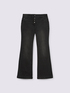 Dark grey wash flare jeans image number 5