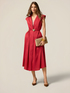 Midi shirtdress in poplin with belt image number 3