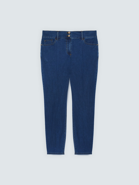 Skinny Jeans in Blau-Waschung