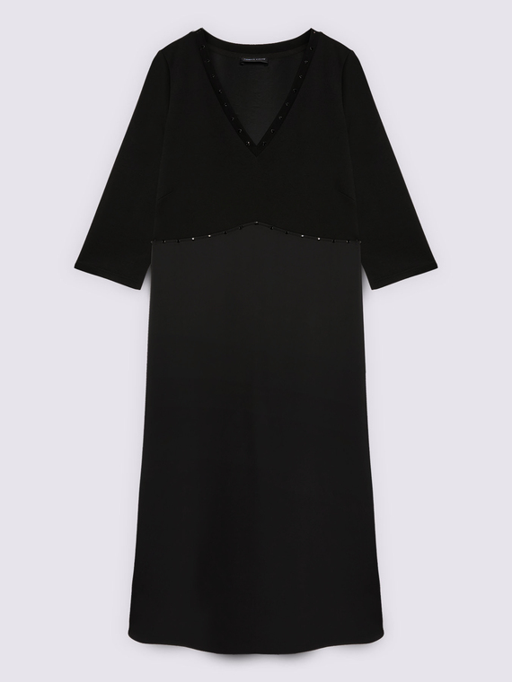 PRETTY Hybrid-Kleid mit V-Ausschnitt