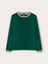 Blouse with contrasting edges image number 4