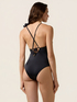 One-piece swimsuit with ruffle detail image number 1