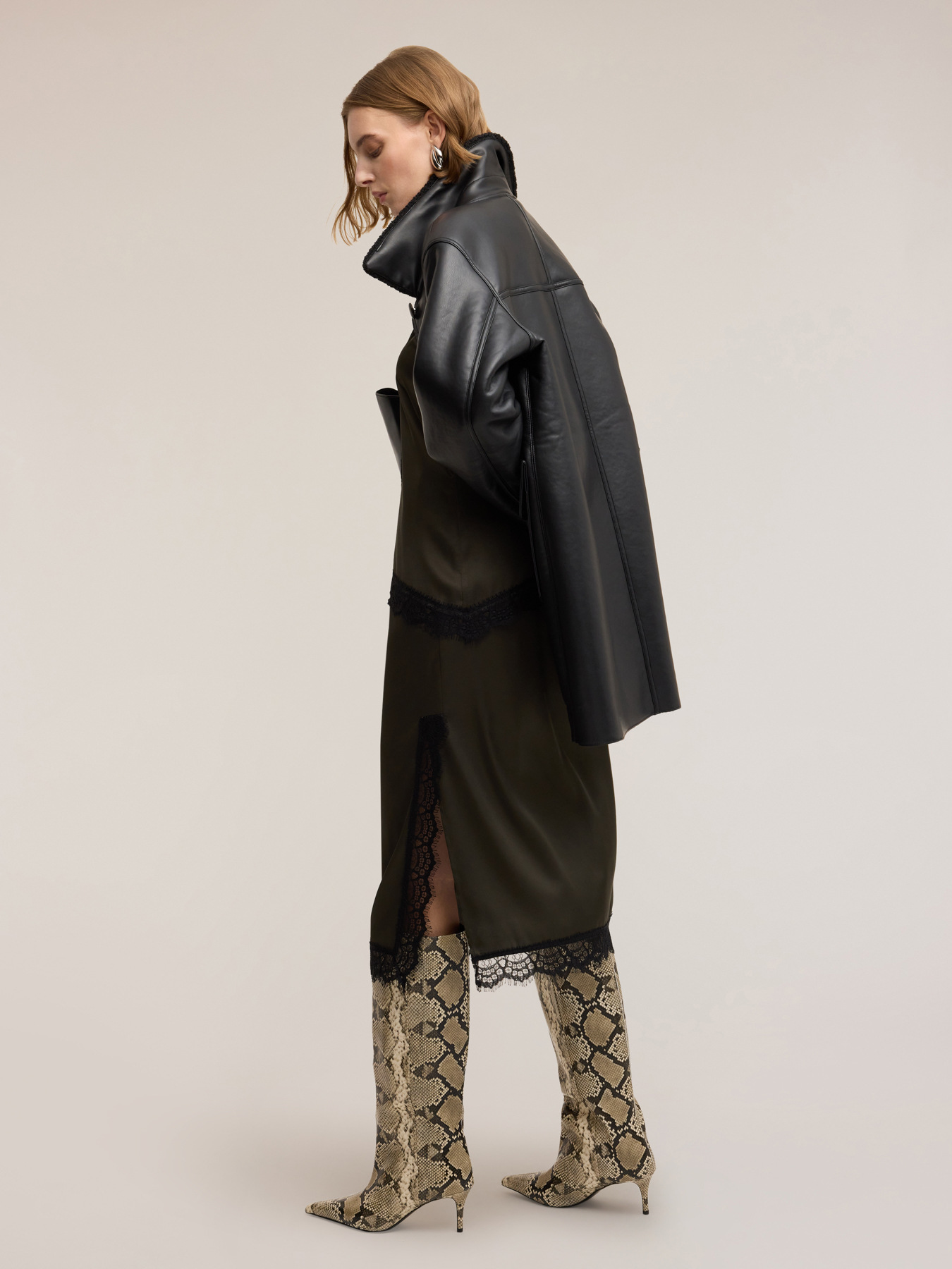 Shearling effect coat image number 4