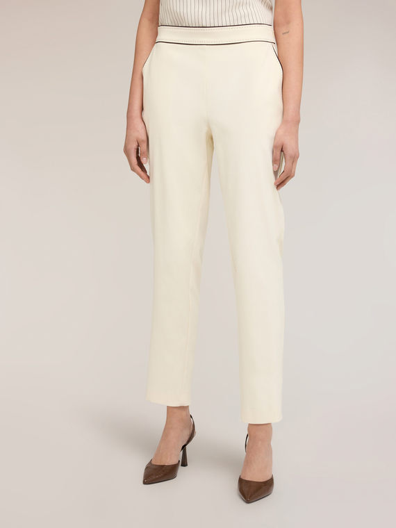Trousers with piping The Tailoring Lab