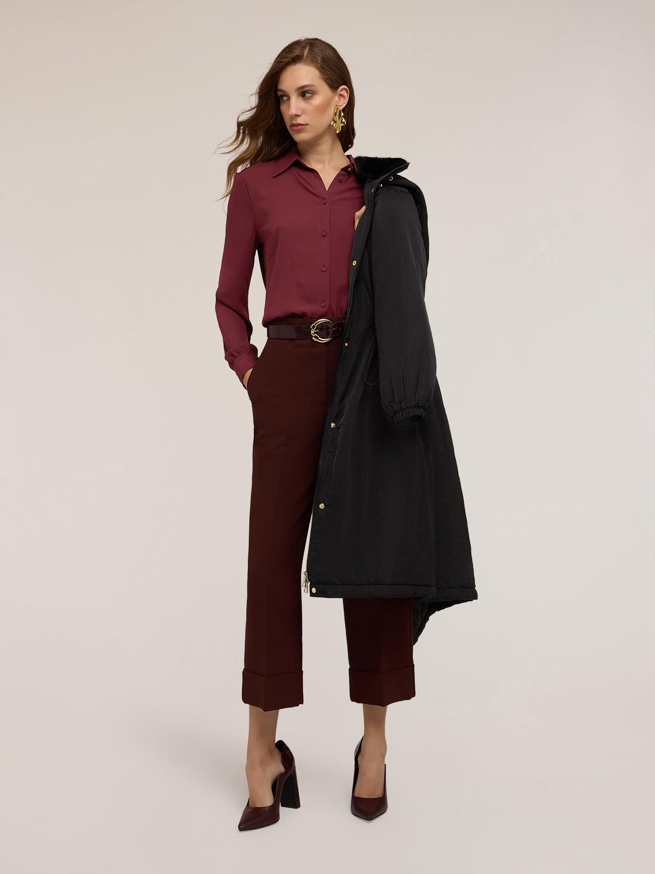 Cămașă cu nasturi &icirc;mbrăcați image number 2