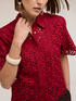 Boxy macram&eacute; lace shirt image number 3