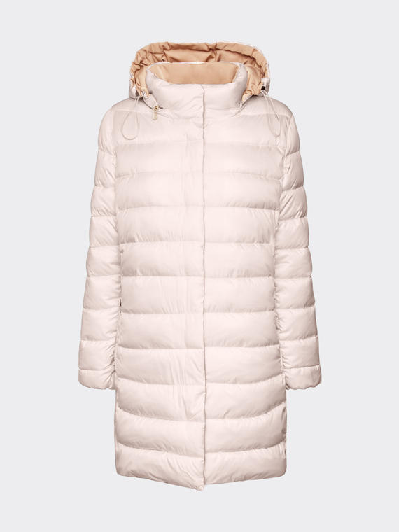 Wendbare Daunenjacke aus wasserabweisendem Nylon