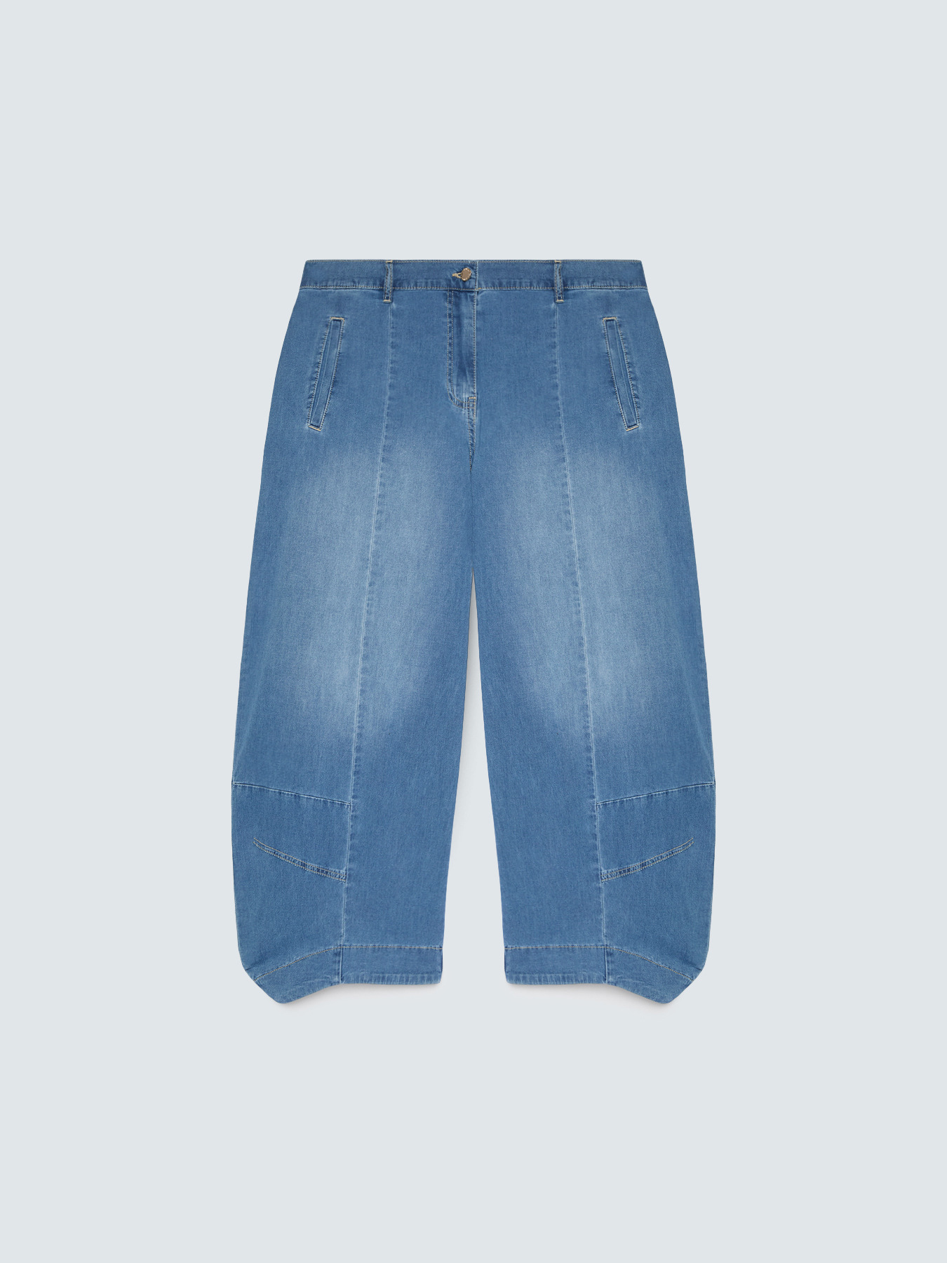 Baggy jeans in washed-effect denim image number 4
