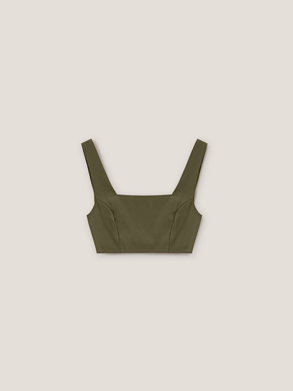 Short viscose brassiere top