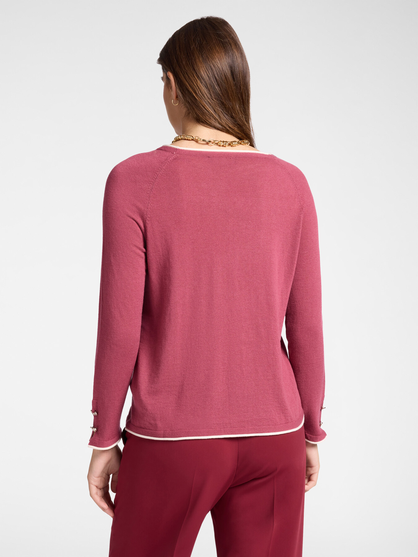 Sweater with contrasting edge image number 1