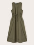 Drawstring dress in poplin image number 4
