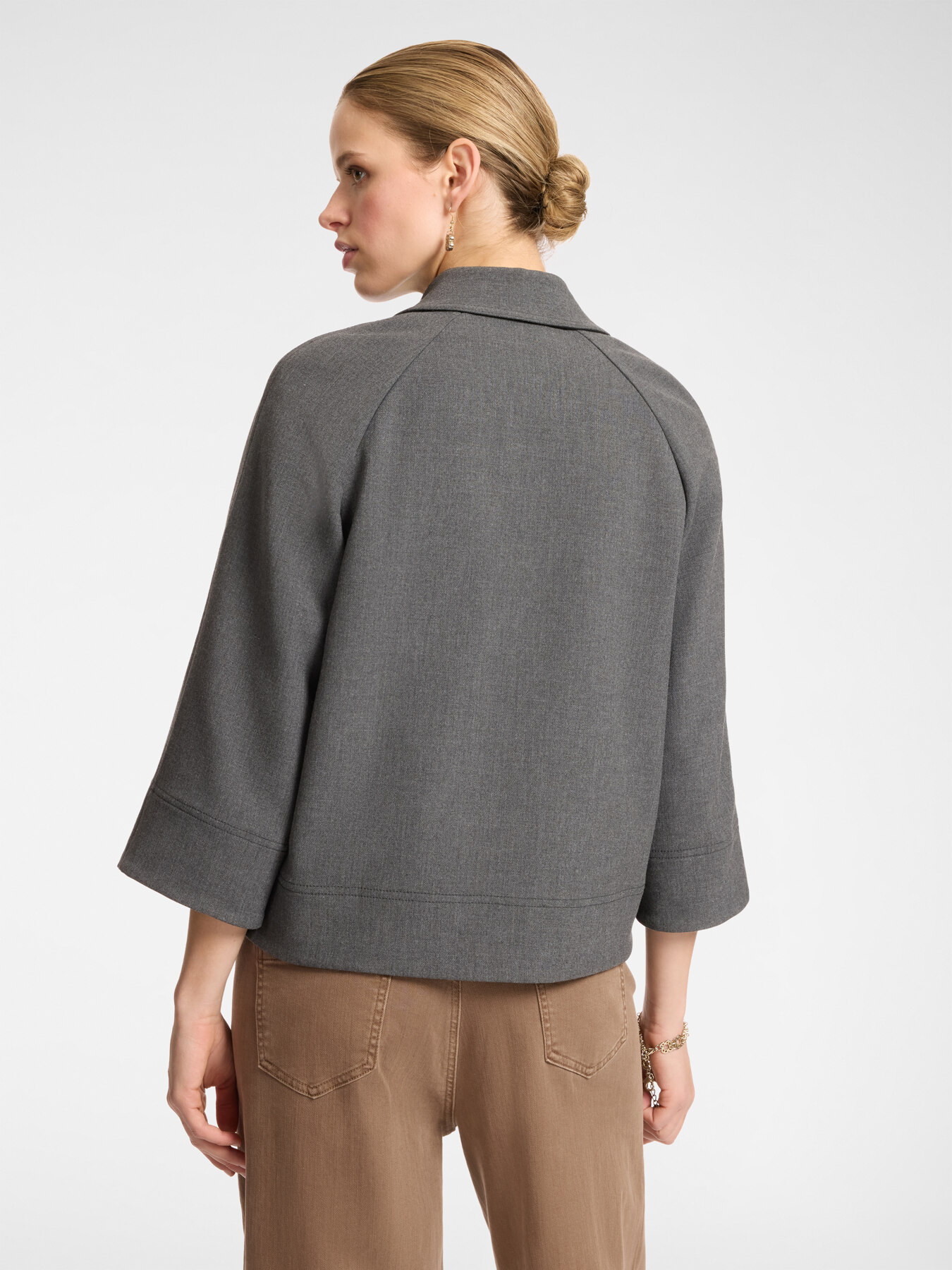 Boxy A-line jacket image number 1