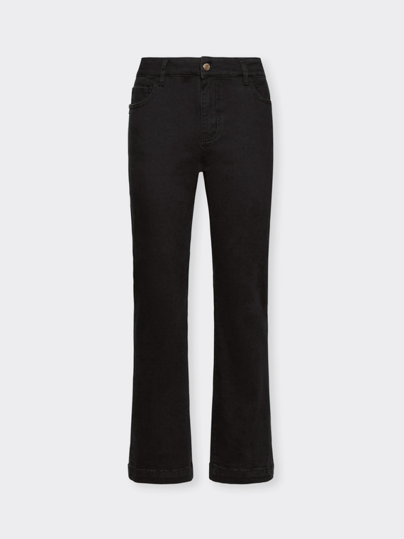 Jean 5 poches, coupe kick flare, "Florence"