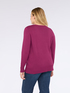 Pullover mit Rundhalsausschnitt und Knöpfen an den Manschetten image number 1