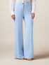 Wide-leg palazzo pants in crepe fabric image number 3