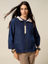 Nylon jacket with hood and zip image number 0