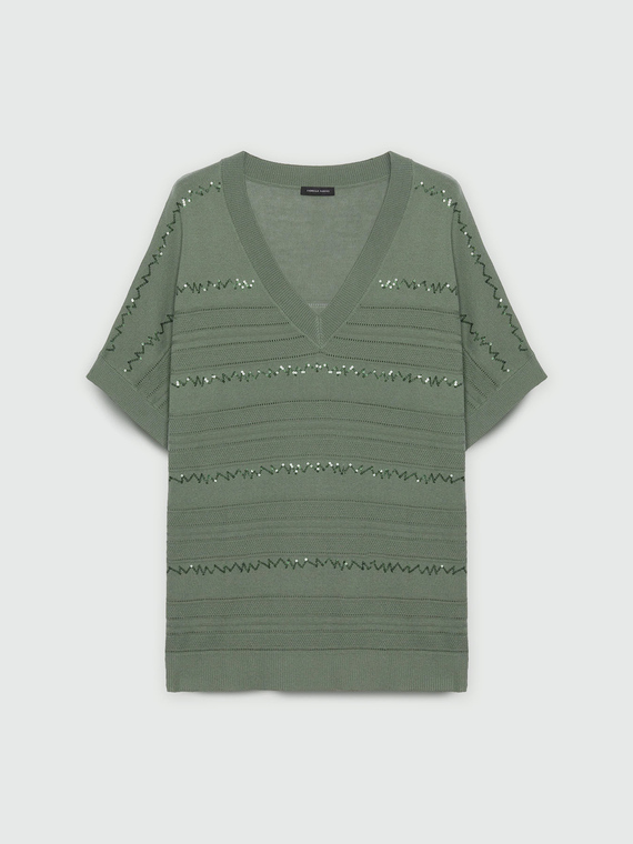 Bestickter Pullover