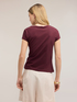 T-shirt with asymmetric side draping image number 1