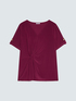 T-shirt in jersey con drappeggio image number 4