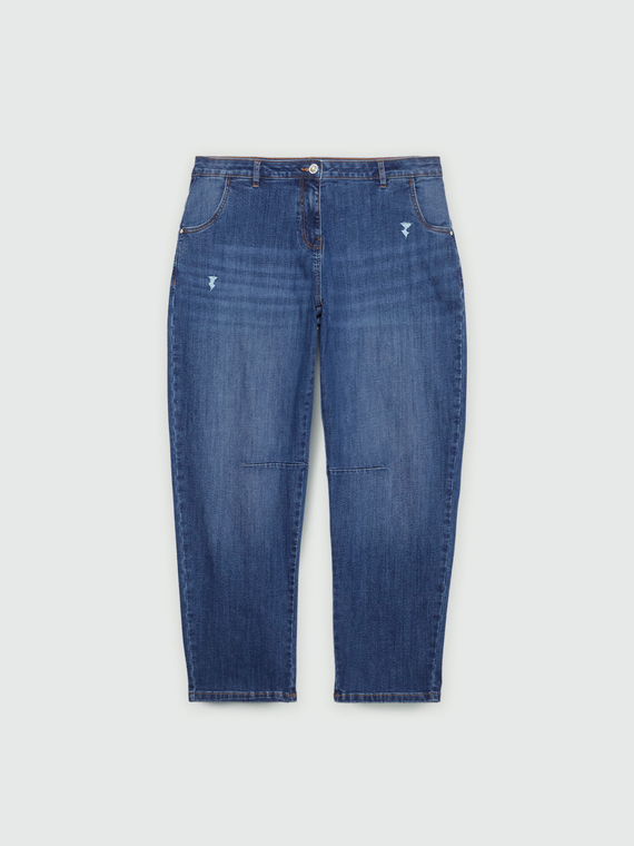 Mom Fit Jeans mit Rissen