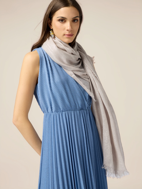 Lurex fabric stole