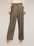 Pantaloni wide leg gessati image number 0