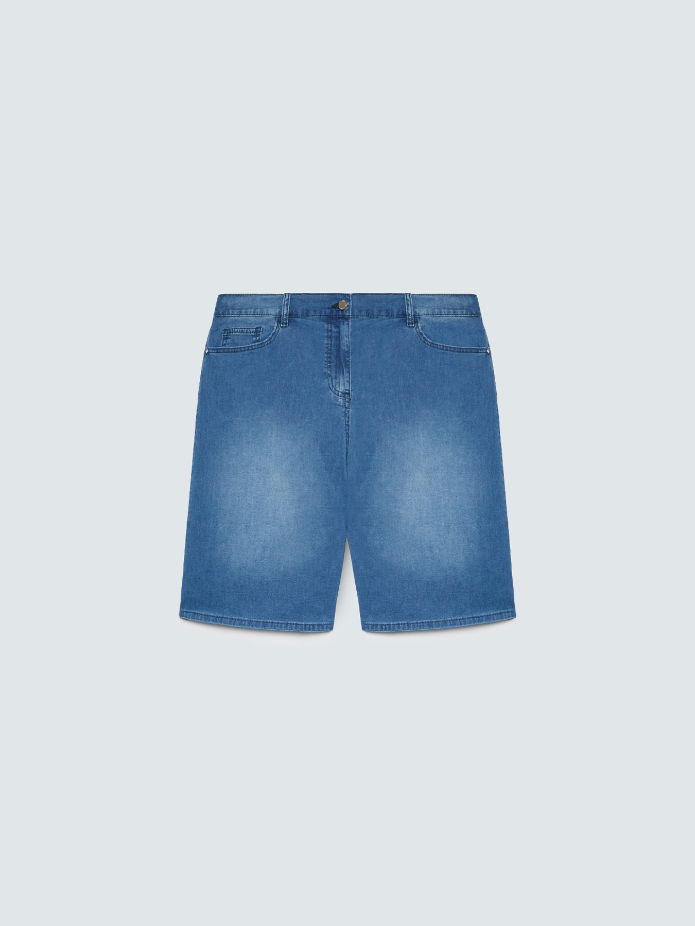Jeans-Bermuda in Washed-Optik image number 4