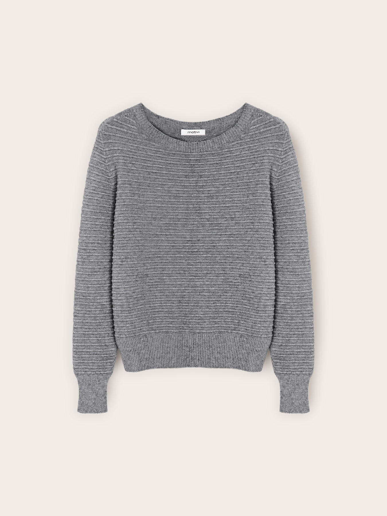 Ribbed knit in viscose blend image number 4