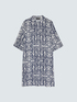 Hemdblusenkleid aus Viskose mit Print image number 1