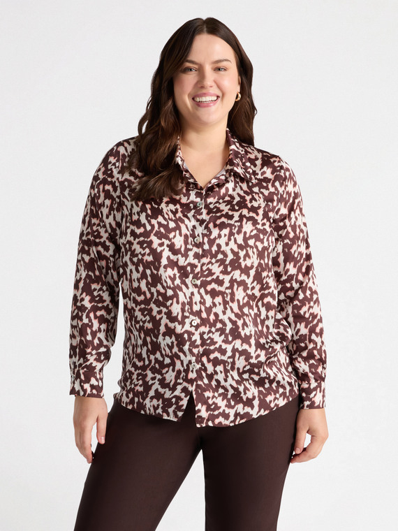 Camisa con estampado maculado