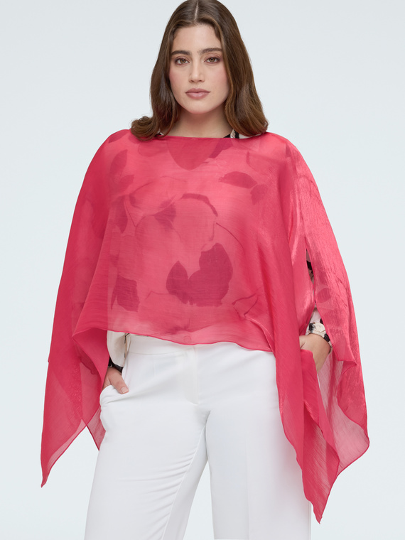 Lightweight iridescent shrug