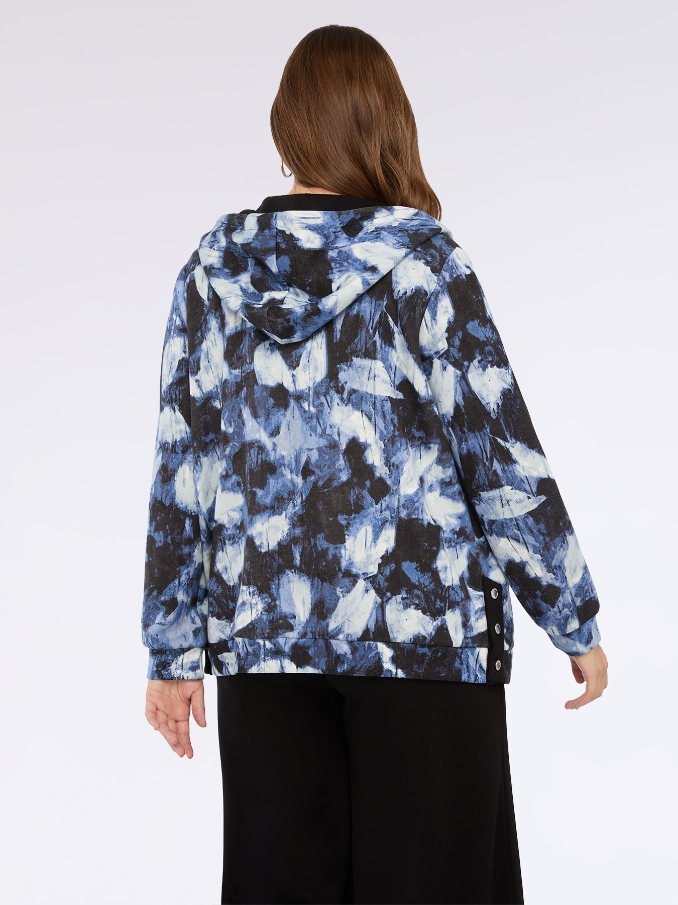 Felpa aperta con cappuccio image number 1