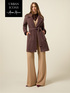 Knitted coat with belt image number 0
