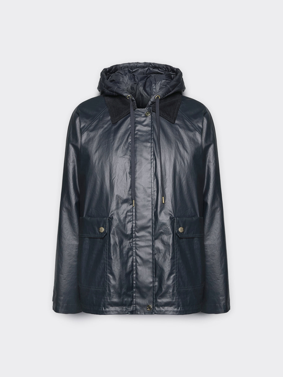 Parka layering in cotone