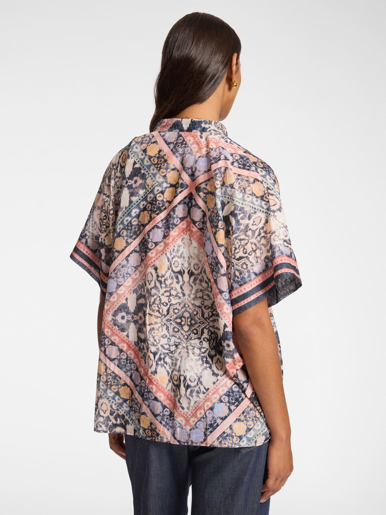 Ethnic print blouse image number 1