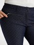 Cropped jeans with micro studs image number 3